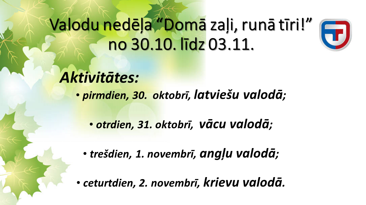 Valodu nedela 1
