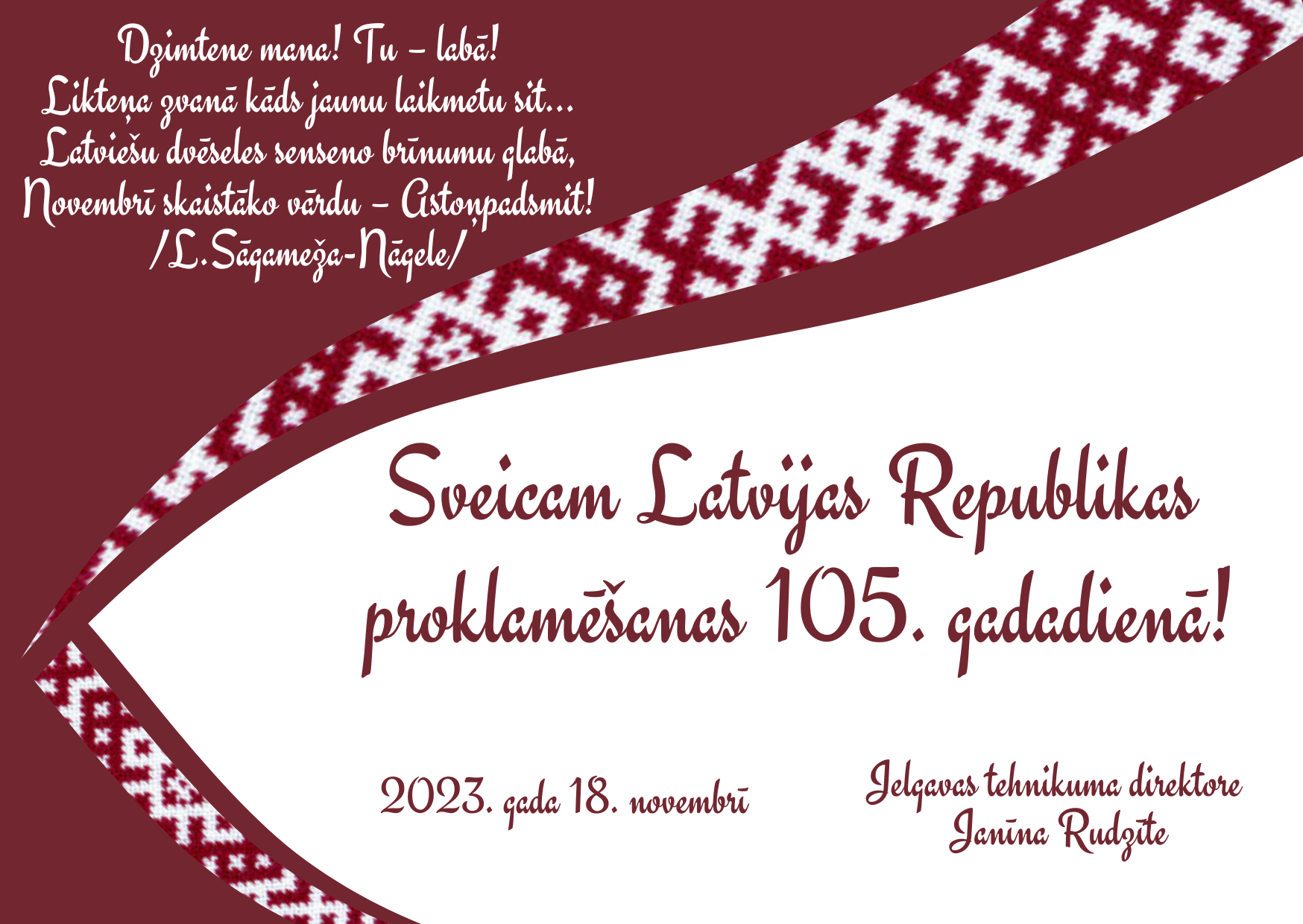 18. novembra apsveikums